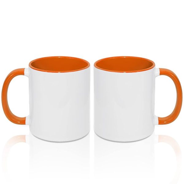 Tazas blancas personalizadas - Color Naranja 11 oz - Imagen 3