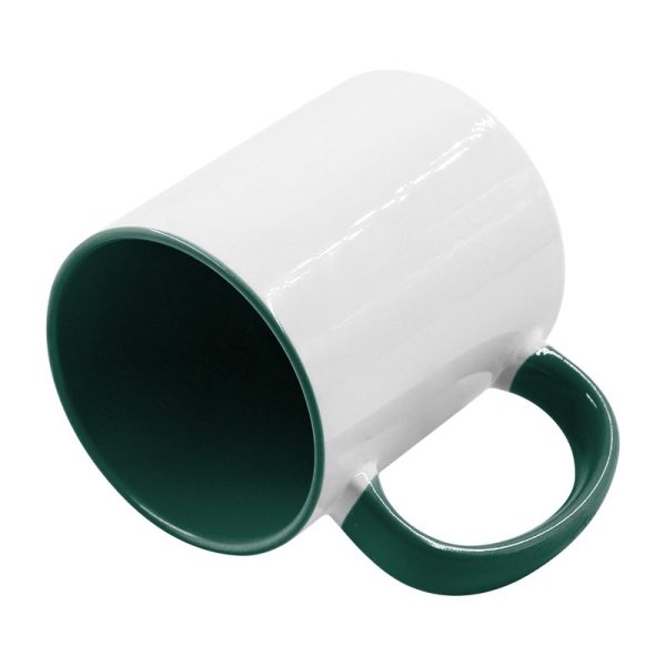 Tazas blancas personalizadas – Color Verde 11 oz - Imagen 3